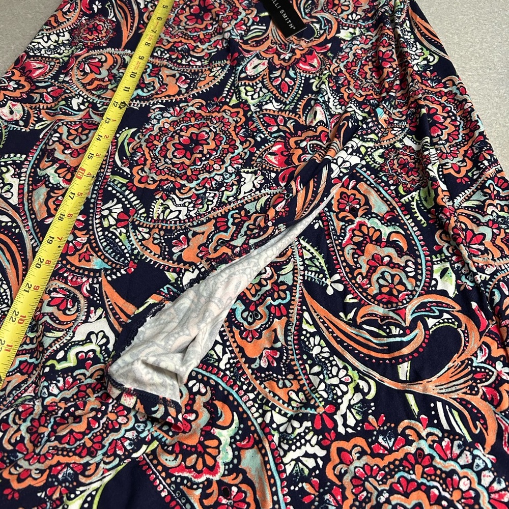 Willi Smith Red and Orange Skirt